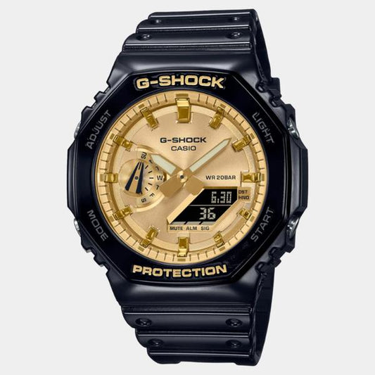 Casio G-Shock Analog-Digital Watch GA2100GB-1A Black - Gold-Black Sheep Skate Shop