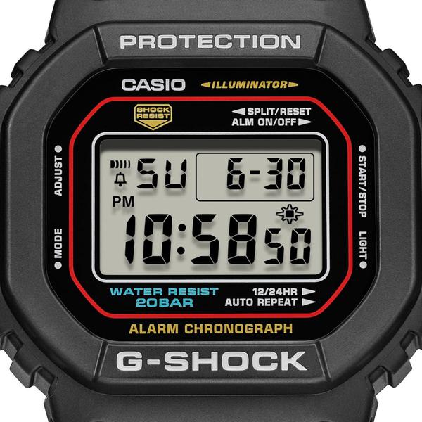 Casio G-Shock Digital Watch DW5600RL-1 Black - Red - Blue-Black Sheep Skate Shop