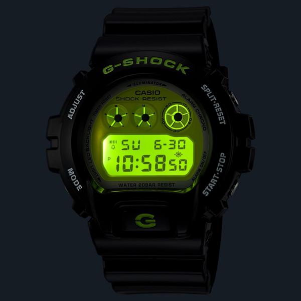 Casio G-Shock Digital Watch DW6900RCS-1 Black - Neon Green-Black Sheep Skate Shop