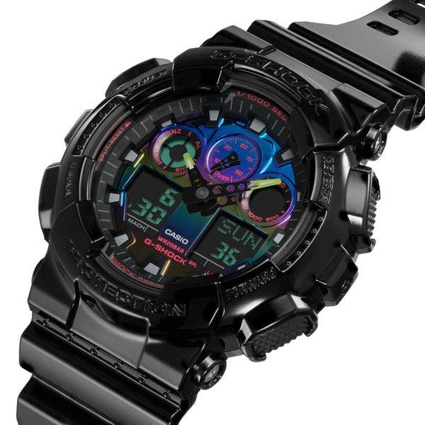 Casio G-Shock Digital Watch GA100RGB-1A Black-Black Sheep Skate Shop