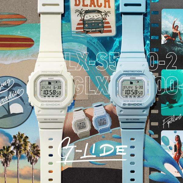 Casio G-Shock G-Lide Digital Watch GLXS5600-2 Light Blue-Black Sheep Skate Shop