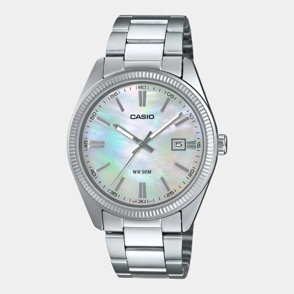 Casio Vintage Collection Analog Watch MTP1302PSC-7A Silver - Pearl-Black Sheep Skate Shop