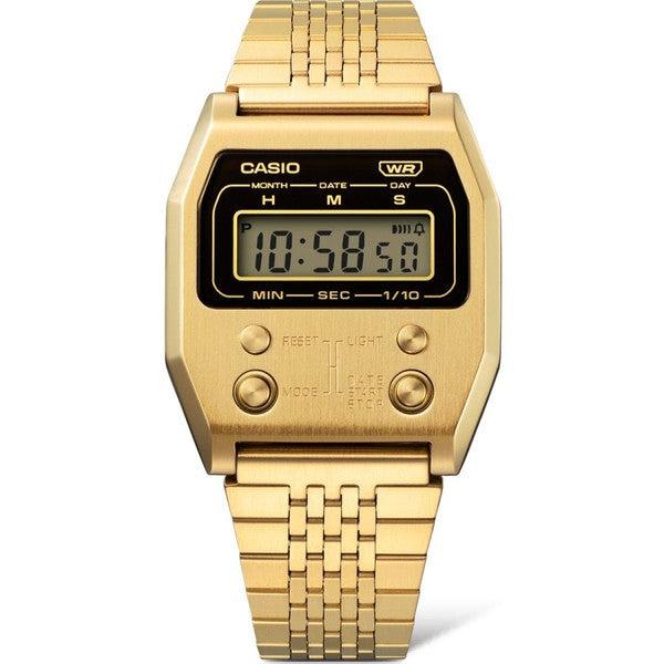 Casio Vintage Collection Digital Watch A1100G-5VT Gold-Black Sheep Skate Shop