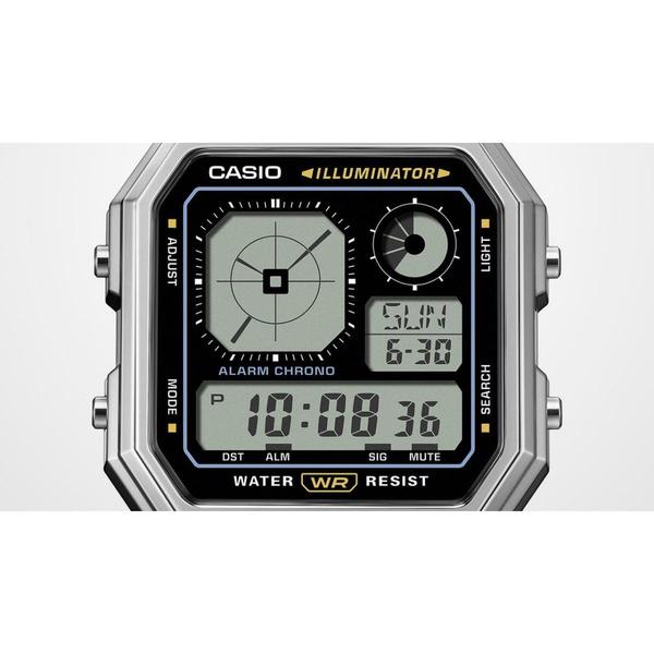 Casio Vintage Collection Digital Watch A130WE-1A Silver - Black-Black Sheep Skate Shop