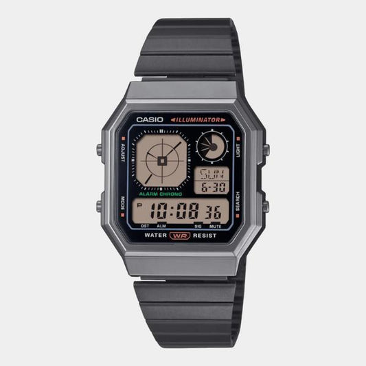 Casio Vintage Collection Digital Watch A130WEGG-1A Gunmetal-Black Sheep Skate Shop
