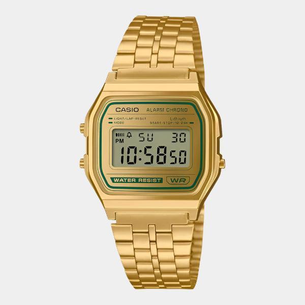 Casio Vintage Collection Digital Watch A158WEGV-9A Gold-Black Sheep Skate Shop