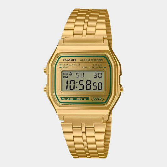 Casio Vintage Collection Digital Watch A158WEGV-9A Gold-Black Sheep Skate Shop