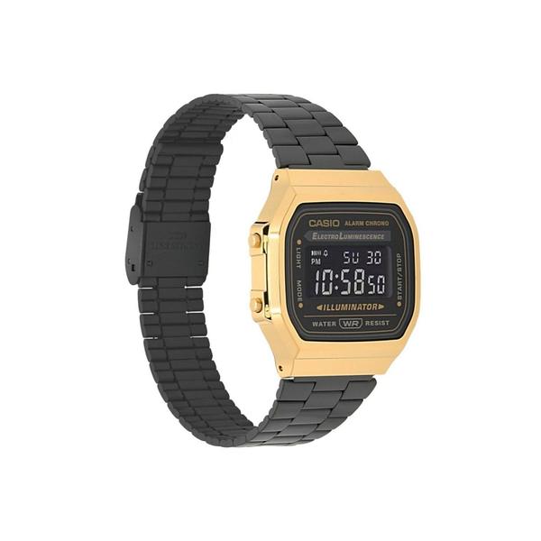 Casio Vintage Collection Digital Watch A168WEGB-1BVT Black - Gold-Black Sheep Skate Shop