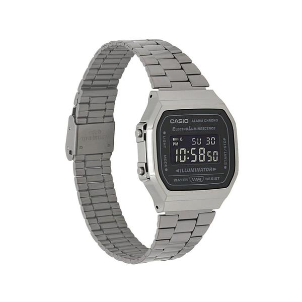 Casio Vintage Collection Digital Watch A168WGG-1BVT Gun Metal-Black Sheep Skate Shop