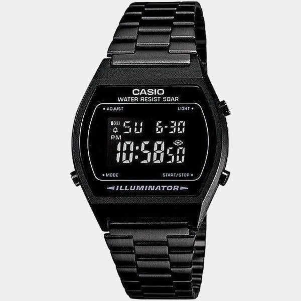 Casio Vintage Collection Digital Watch B640WB-1BVT Black-Black Sheep Skate Shop