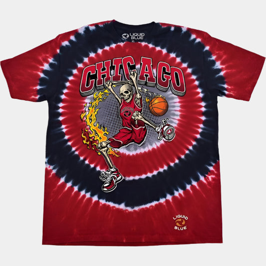 Chicago Slam Dunk T-Shirt Multi Tie Dye-Black Sheep Skate Shop