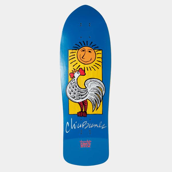 Chocolate Skateboards Signed Chico Brenes Retro Chico Stix Deck 9.75"-Black Sheep Skate Shop