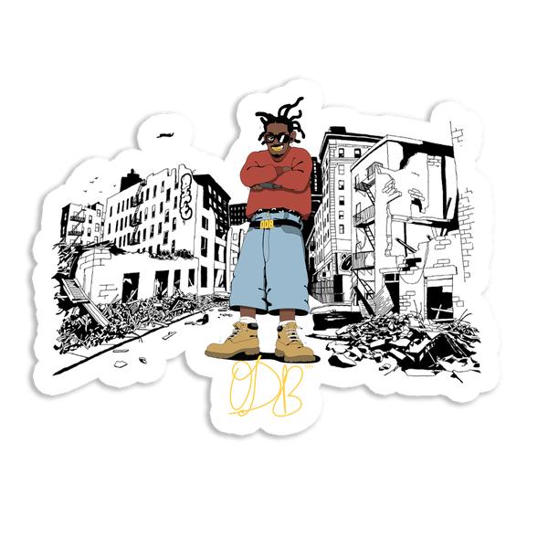 Color Bars x Ol' Dirty Bastard ODB Sticker Pack-Black Sheep Skate Shop