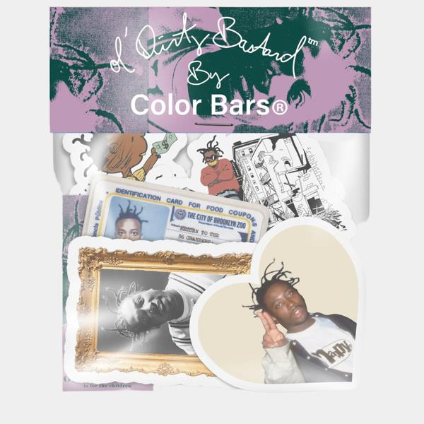 Color Bars x Ol' Dirty Bastard ODB Sticker Pack-Black Sheep Skate Shop