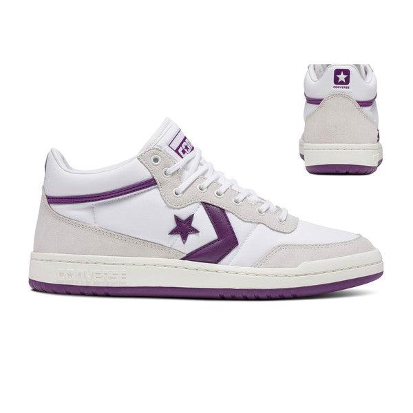 Converse CONS Fastbreak Pro Mid White - Vaporous Gray - Purple-Black Sheep Skate Shop