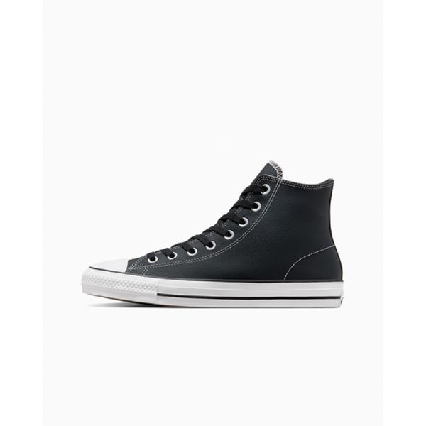 Converse CTAS Pro Hi Leather Black - White - Black-Black Sheep Skate Shop