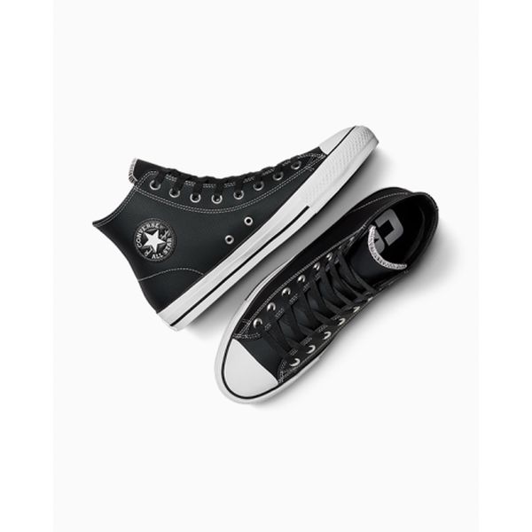 Converse CTAS Pro Hi Leather Black - White - Black-Black Sheep Skate Shop