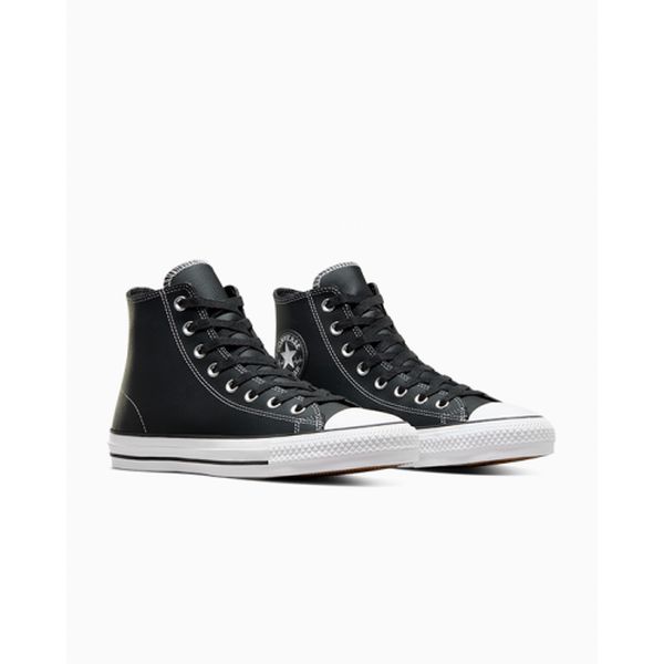 Converse CTAS Pro Hi Leather Black - White - Black-Black Sheep Skate Shop