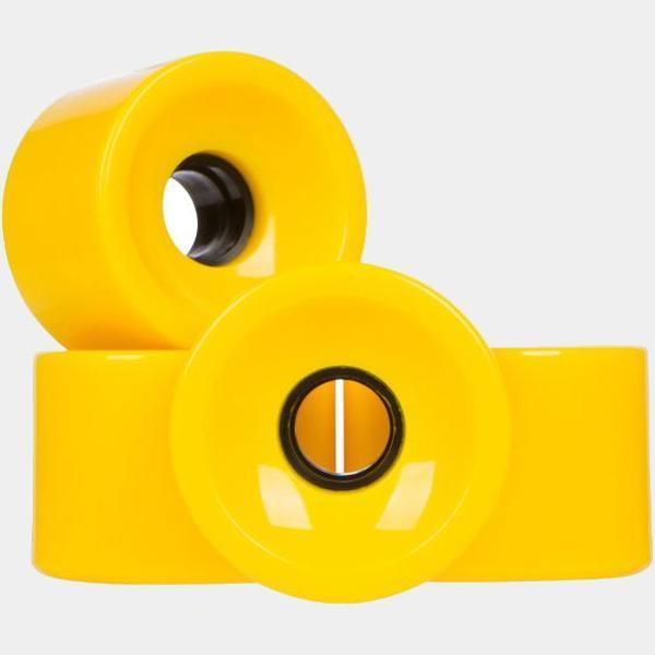 Cruiser Longboard Wheels 78a 65mm Yellow-Black Sheep Skate Shop