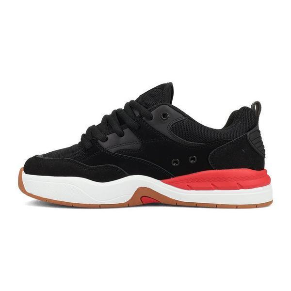 DC Shoes Ascend S Skate Shoes Black - Black - Red-Black Sheep Skate Shop