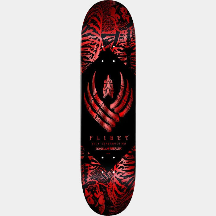 Powell Peralta Skeleton Red Foil Flight Deck 8.38"