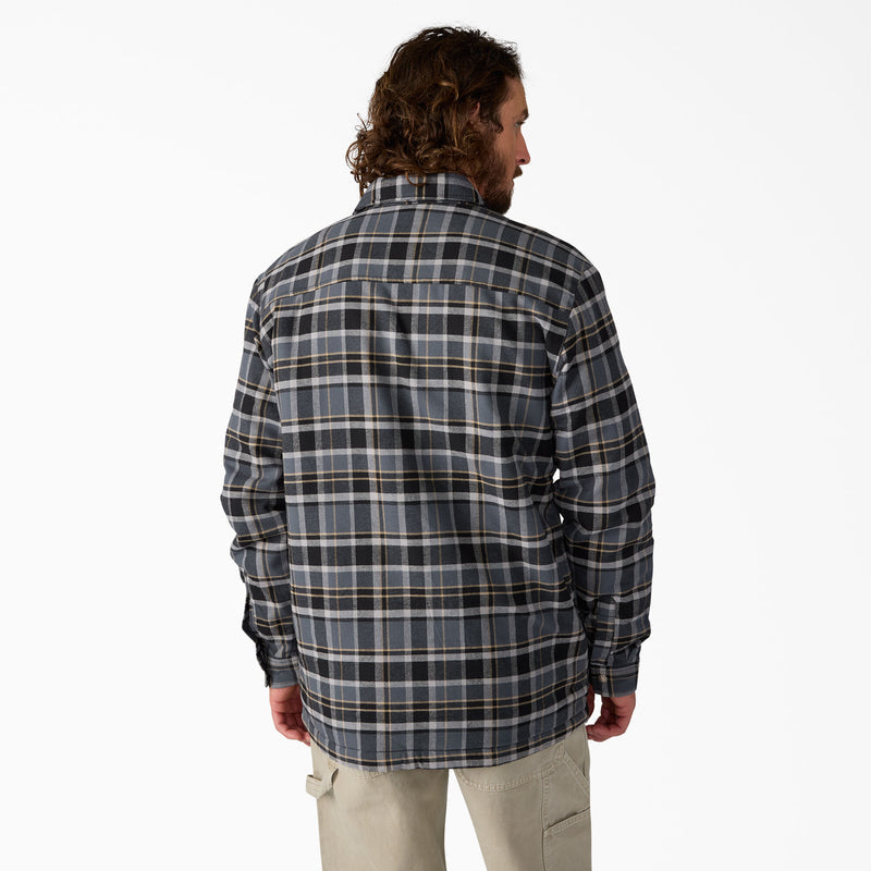 Dickies Sherpa Lined Flannel Shirt Jacket Ultimate Gray