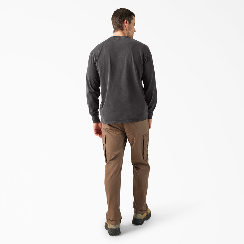 Dickies Plentywood Long Sleeve T-Shirt Acid Wash Black