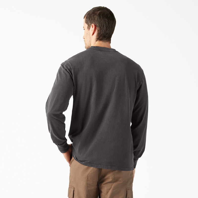 Dickies Plentywood Long Sleeve T-Shirt Acid Wash Black