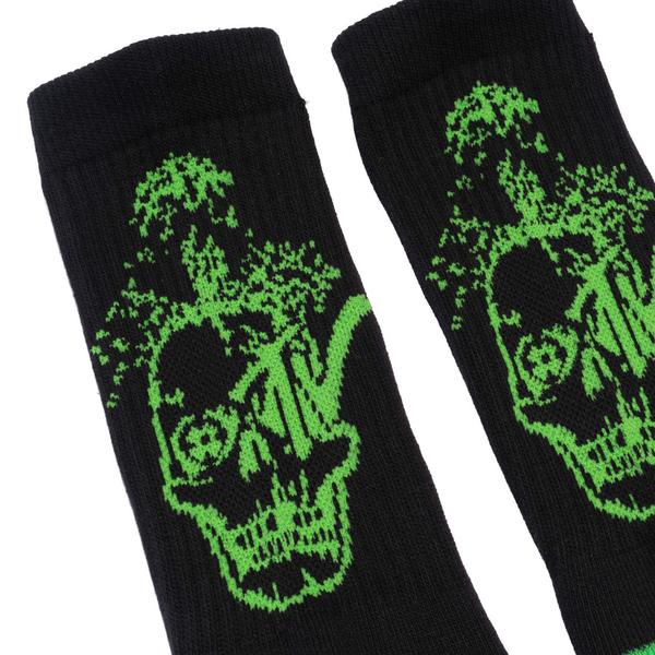 Deathwish Skateboards Death TV Crew Socks Black-Black Sheep Skate Shop