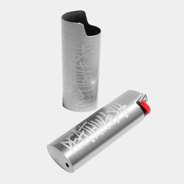 Deathwish Skateboards Stay Lit Large Lighter Case Silver-Black Sheep Skate Shop