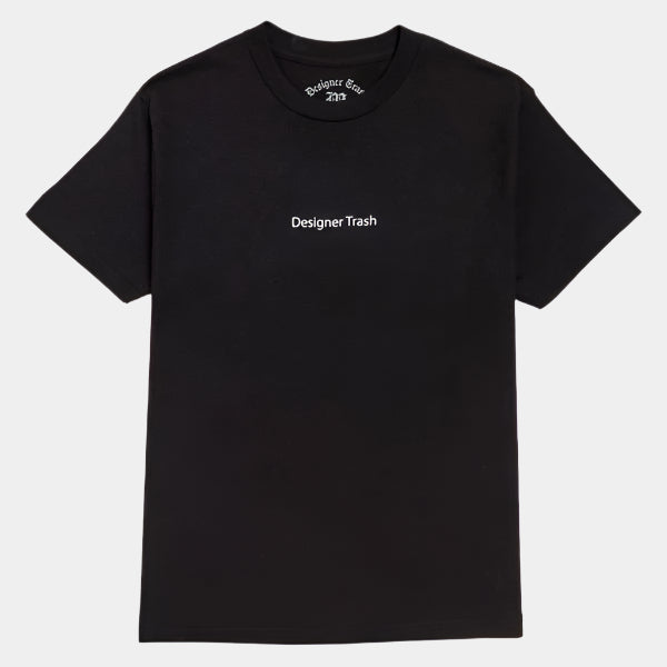 Designer Trash Logo T-Shirt Black-Black Sheep Skate Shop