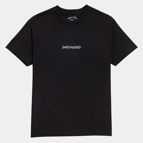 Designer Trash Shits Fucked T-Shirt Black-Black Sheep Skate Shop