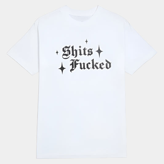 Designer Trash Sparkle T-Shirt White-Black Sheep Skate Shop