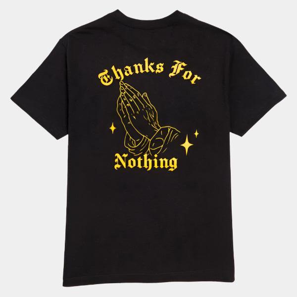 Designer Trash Thanks For Nothing T-Shirt Black-Black Sheep Skate Shop