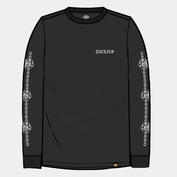 Dickies Chained Graphic Long Sleeve T-Shirt Black - White-Black Sheep Skate Shop