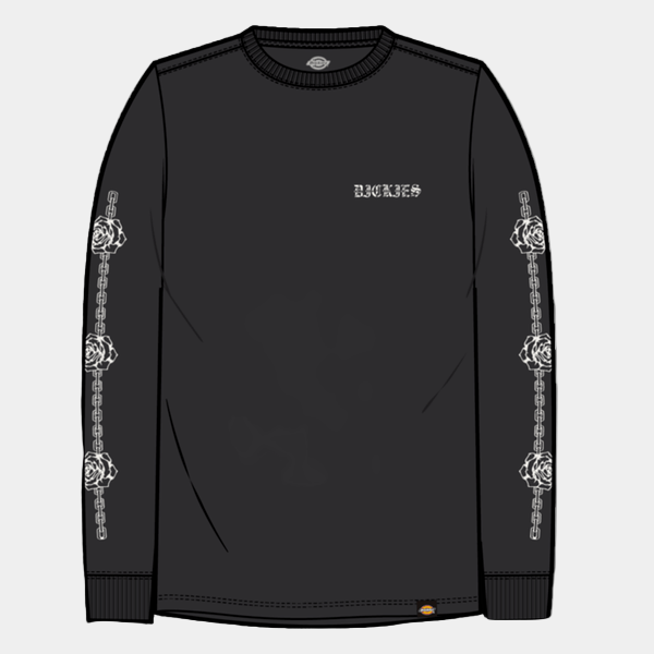 Dickies Chained Graphic Long Sleeve T-Shirt Black - White-Black Sheep Skate Shop