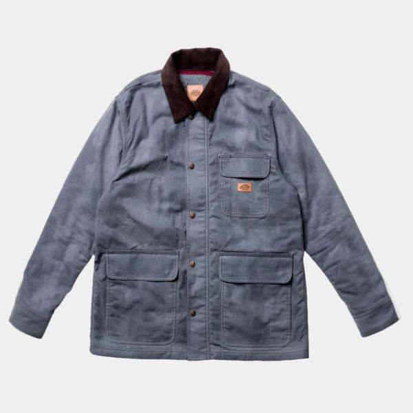 Dickies Duck Waxed Chore Coat Charcoal-Black Sheep Skate Shop