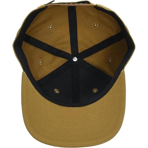 Dickies Flat Bill Patch Logo Snapback Hat Brown Duck-Black Sheep Skate Shop
