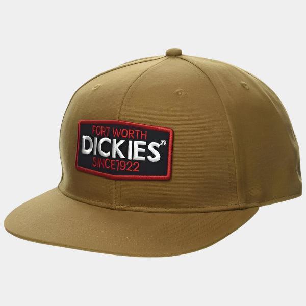 Dickies Flat Bill Patch Logo Snapback Hat Brown Duck-Black Sheep Skate Shop