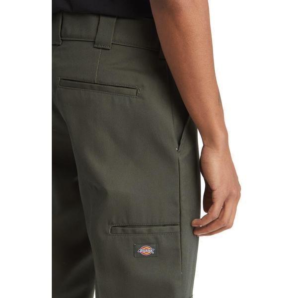 Dickies Flat Front Double Knee Pant Olive Green-Black Sheep Skate Shop