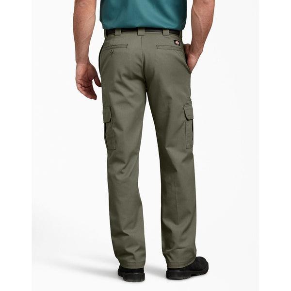 Dickies Flex Regular Fit Straight Leg Cargo Pant Moss Green-Black Sheep Skate Shop