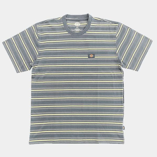 Dickies Lewistown Stripe Short Sleeve T-Shirt Stormy Weather-Black Sheep Skate Shop