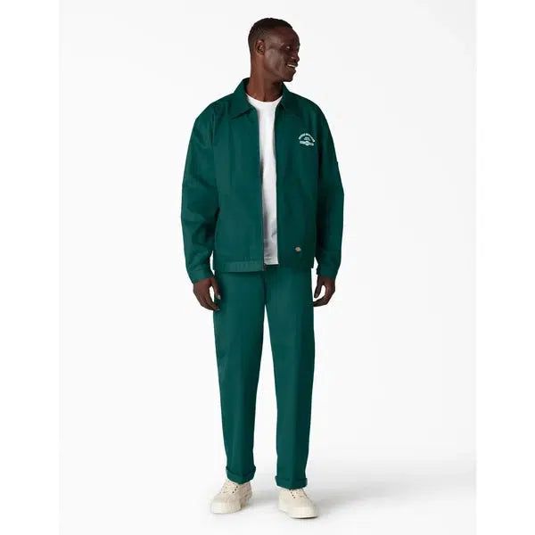 Dickies Regular Fit Cuffed Work Pant Forest Green-Black Sheep Skate Shop