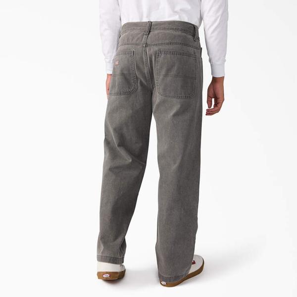 Dickies Relaxed Fit Double Knee Denim Pants Tinted Gray Wash-Black Sheep Skate Shop