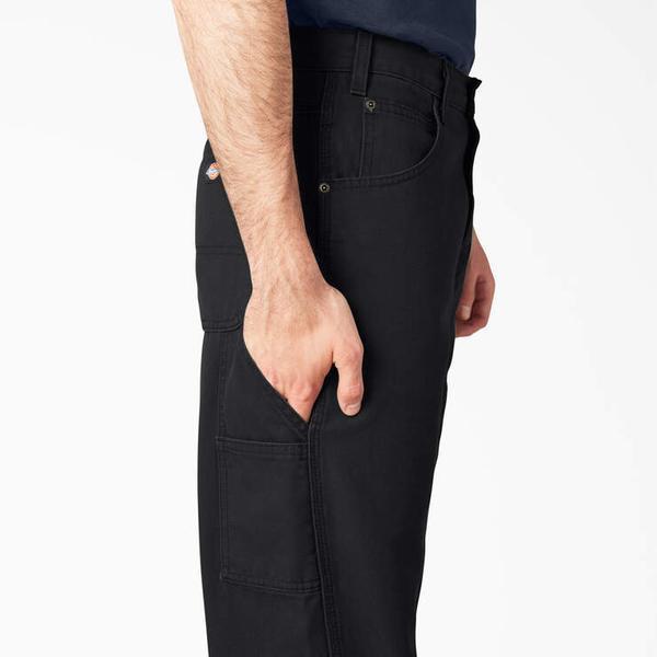Dickies Relaxed Fit Heavyweight Duck Carpenter Pants Rinsed Black-Black Sheep Skate Shop