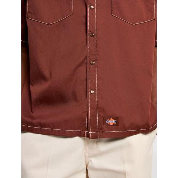 Dickies River Ranch Western Shirt Cappuccino-Black Sheep Skate Shop