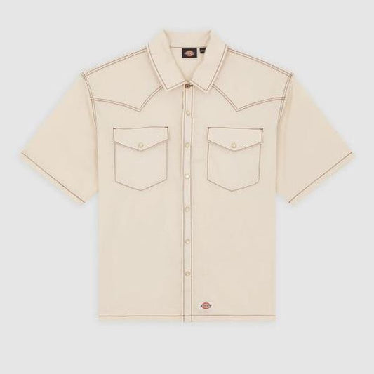 Dickies River Ranch Western Shirt Whitecap Grey-Black Sheep Skate Shop