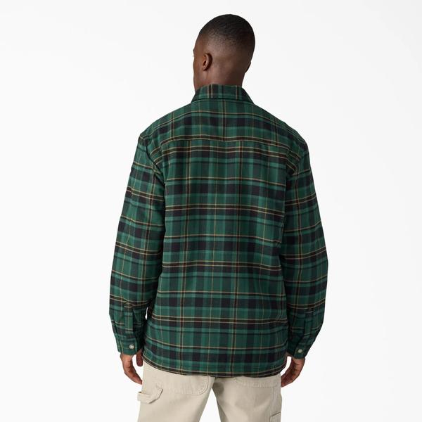 Dickies Sherpa Lined Flannel Shirt Jacket Cypress-Black Sheep Skate Shop