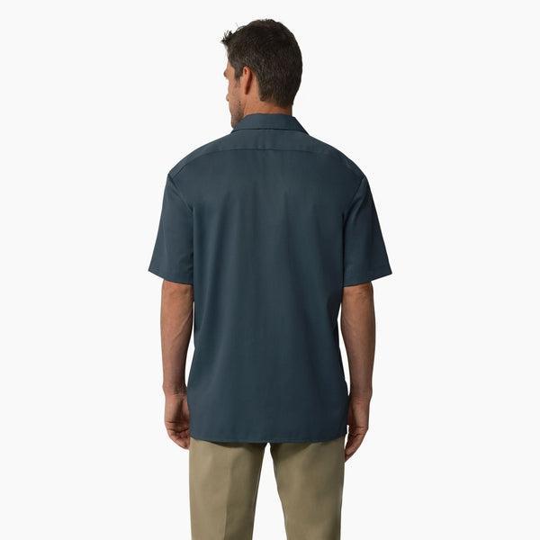 Dickies Short Sleeve Twill Work Shirt Air Force Blue-Black Sheep Skate Shop