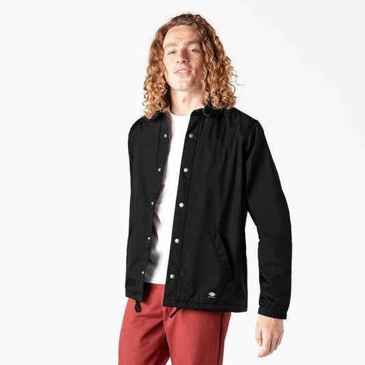 Dickies Skateboarding Coaches Jacket Black-Black Sheep Skate Shop